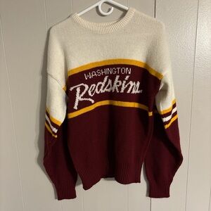 Vintage Pro Line Washington Redskins Crewneck Sweater - Red and White Small